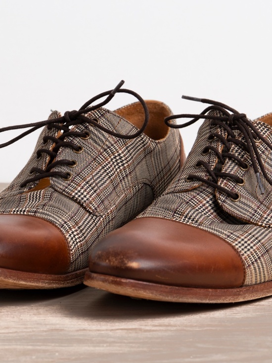TAFT Jack Shoe London Plaid Leather Oxfords Size 10 main image 6